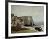 Etretat Cliffs-Gustave Courbet-Framed Giclee Print