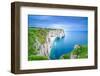 Etretat, La Manneporte Natural Rock Arch Wonder, Cliff and Beach. Long Exposure Photography. Norman-stevanzz-Framed Photographic Print