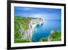 Etretat, La Manneporte Natural Rock Arch Wonder, Cliff and Beach. Long Exposure Photography. Norman-stevanzz-Framed Photographic Print