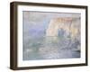 Etretat, la Manneporte, reflets sur l'eau-Claude Monet-Framed Giclee Print