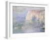 Etretat, la Manneporte, reflets sur l'eau-Claude Monet-Framed Giclee Print