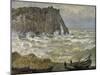 Etretat, mer agitée-Claude Monet-Mounted Giclee Print