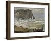 Etretat, mer agitée-Claude Monet-Framed Giclee Print