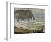 Etretat, mer agitée-Claude Monet-Framed Giclee Print