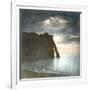 Etretat (Seine-Maritime, France), Cliff and Effects of the Moon, Circa 1860-Leon, Levy et Fils-Framed Photographic Print