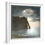 Etretat (Seine-Maritime, France), Cliff and Effects of the Moon, Circa 1860-Leon, Levy et Fils-Framed Photographic Print