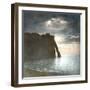 Etretat (Seine-Maritime, France), Cliff and Effects of the Moon, Circa 1860-Leon, Levy et Fils-Framed Premium Photographic Print