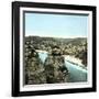 Etretat (Seine-Maritime, France), Overview from Fort Frefosse, Circa 1860-Leon, Levy et Fils-Framed Photographic Print