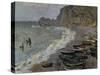 Etretat, The Beach, c.1883-Claude Monet-Stretched Canvas