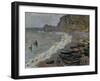 Etretat, The Beach, c.1883-Claude Monet-Framed Giclee Print