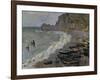 Etretat, The Beach, c.1883-Claude Monet-Framed Giclee Print
