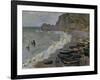 Etretat, The Beach, c.1883-Claude Monet-Framed Giclee Print