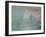 Etretat, the Cliff, Reflections on Water; 1885-Claude Monet-Framed Giclee Print