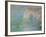 Etretat, the Cliff, Reflections on Water; 1885-Claude Monet-Framed Giclee Print