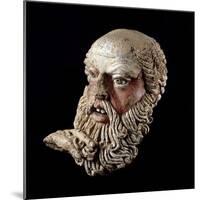 Etruscan Art : Head of a Bald Old Man-null-Mounted Photographic Print