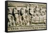 Etruscan Bas-Relief of a Sarcophagus Depicting Ulysses-null-Framed Stretched Canvas