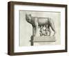 Etruscan Bronze of the She-Wolf Suckling Romulus and Remus, 5th Cent. BC, Capitoline Museum, c.1552-Antonio Lafreri-Framed Giclee Print