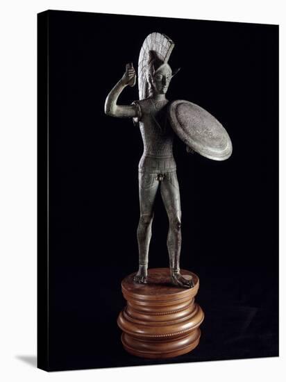 Etruscan Civilization : Statuette of Laran, God of War-null-Stretched Canvas