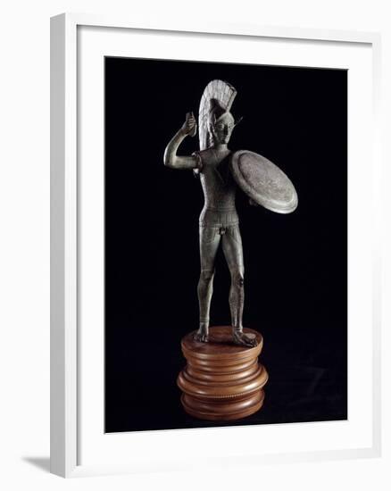 Etruscan Civilization : Statuette of Laran, God of War-null-Framed Photographic Print