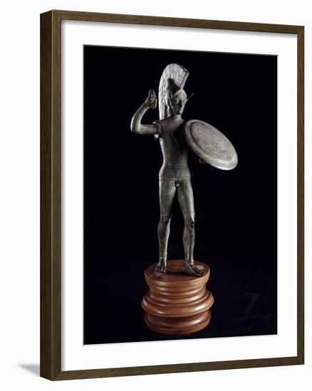 Etruscan Civilization : Statuette of Laran, God of War-null-Framed Photographic Print
