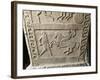 Etruscan Civilization, Stela from Bologna with Fight Between Gaul and Knight-null-Framed Giclee Print