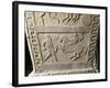 Etruscan Civilization, Stela from Bologna with Fight Between Gaul and Knight-null-Framed Giclee Print