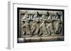 Etruscan Civilization, Urn with Reliefs Depicting Dancers, from Chiusi, Siena Province, Italy-null-Framed Giclee Print