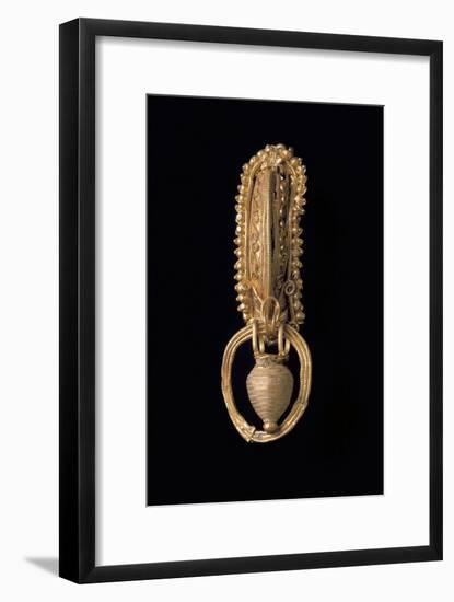 Etruscan Gold Earring with Pendant, from Chiusi, Siena Province, Italy B.C.-null-Framed Giclee Print