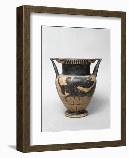Etruscan Krater with Figures Portraying a Harpy-null-Framed Giclee Print