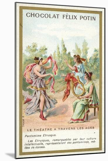 Etruscan Pantomime-null-Mounted Giclee Print