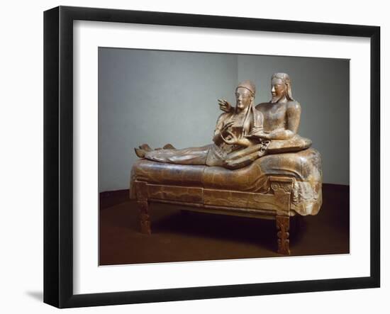 Etruscan Sarcophagus of the Spouses-null-Framed Photographic Print