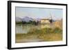 Etruscan Scene, the Carrara Mountains-Matthew Ridley Corbet-Framed Giclee Print