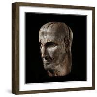 Etruscan Sculpture of Virile Head-null-Framed Photographic Print