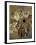 Etruscan Vase with Flowers, 1900-10-Odilon Redon-Framed Giclee Print