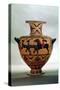 Etrusco-Ionian Black-Figure Hydria Depicting a Hunting Scene, from Cerveteri, circa 540-530 BC-null-Stretched Canvas