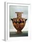 Etrusco-Ionian Black-Figure Hydria Depicting a Hunting Scene, from Cerveteri, circa 540-530 BC-null-Framed Giclee Print