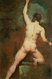 Study for a Male Nude-Etty-Mounted Giclee Print