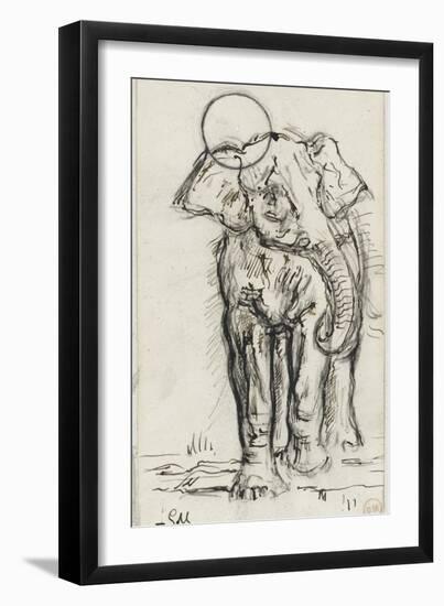 Etude d'éléphant-Gustave Moreau-Framed Giclee Print