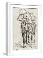 Etude d'éléphant-Gustave Moreau-Framed Giclee Print