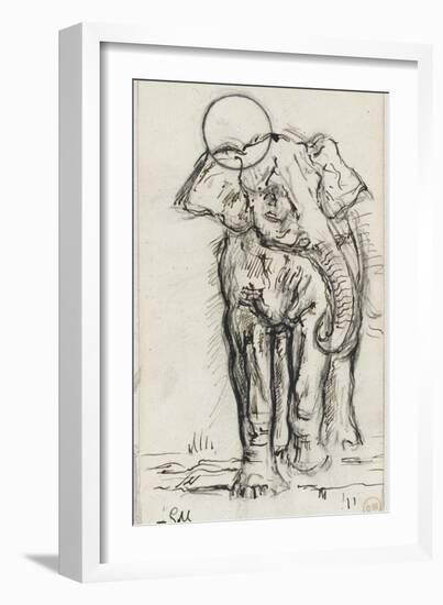 Etude d'éléphant-Gustave Moreau-Framed Giclee Print