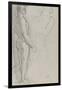 Etude d'homme de profil debout sur le pied droit d'après l'antique, étude de femme demi-nue bras-Gustave Moreau-Framed Giclee Print