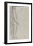 Etude d'homme de profil debout sur le pied droit d'après l'antique, étude de femme demi-nue bras-Gustave Moreau-Framed Giclee Print