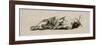 Etude d'homme nu couché et vu de dos ; première pensée pour un damné de la " Barque de Dante"-Eugene Delacroix-Framed Giclee Print