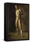 Etude d'homme nu-Eugene Delacroix-Framed Stretched Canvas