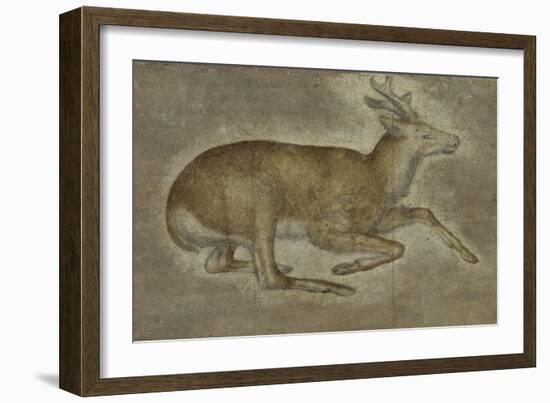 Etude d'un jeune cerf-Jacopo Bellini-Framed Giclee Print