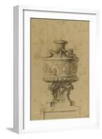 Etude d'un vase orné d'un bas-relief-null-Framed Giclee Print