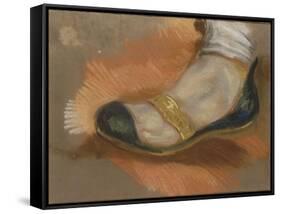 Etude d'une babouche; étude pour "La Mort de Sardanapale"; 1827-1828-Eugene Delacroix-Framed Stretched Canvas