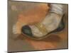Etude d'une babouche; étude pour "La Mort de Sardanapale"; 1827-1828-Eugene Delacroix-Mounted Giclee Print