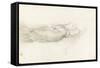 Etude d'une jeune martyre-Paul Delaroche-Framed Stretched Canvas