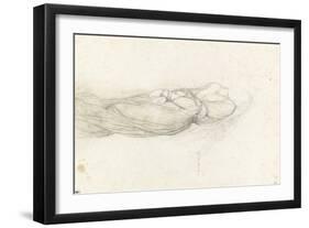 Etude d'une jeune martyre-Paul Delaroche-Framed Giclee Print